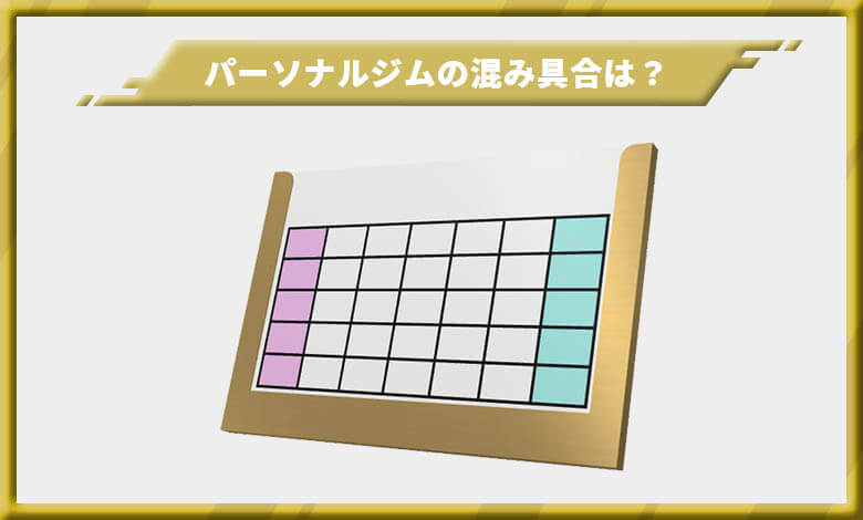 パーソナルジムおすすめ　混み具合