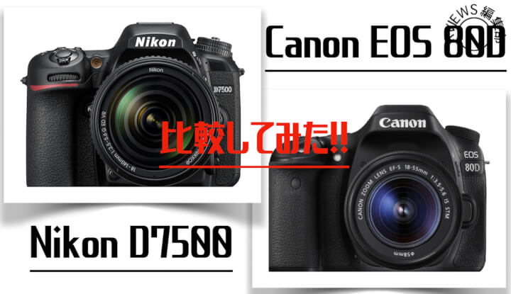 中級APS-C一眼レフ「NikonD7500」と「CanonEOS80D」比較してみた | Picky 