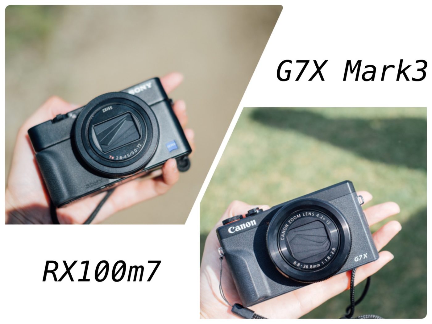 どちらを選ぶべき？？SONY RX100m7と CANON G7X Mark3をカメラ