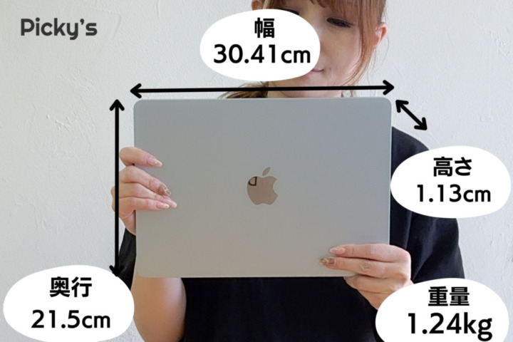 サイズ・重量はM2と同じ！キー表記にささいな変化あり