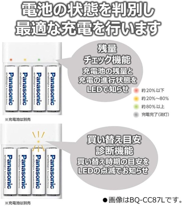 電池切れが心配なら、残量がわかる機能を搭載したモデルがおすすめ