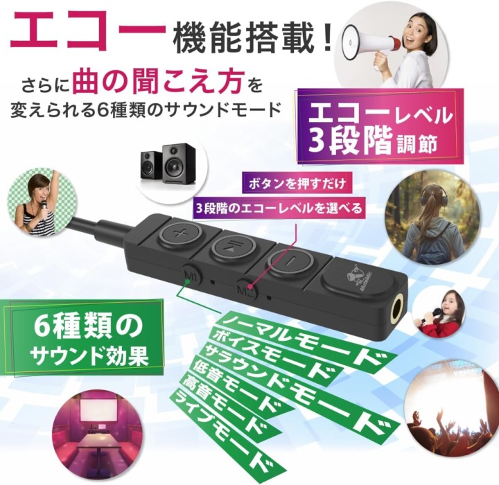 防音マイク エコー