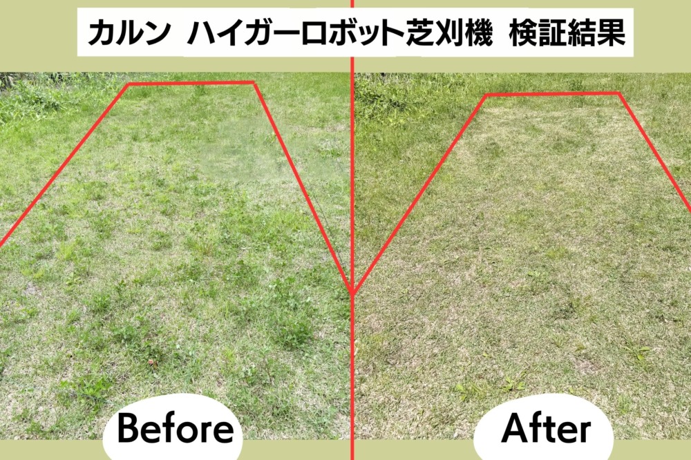 ハイガーロボット芝刈り機検証結果