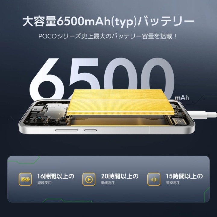 急速充電・大容量バッテリー｜実用性の高さ