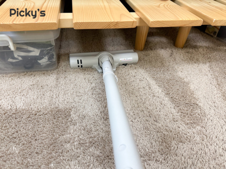 吸引力はさすが東芝。大きなゴミも一度でしっかり吸引！